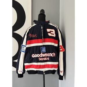 Vtg Dale Earnhardt GM Goodwrench Service Racing Jacket Chase Authentics Size XL